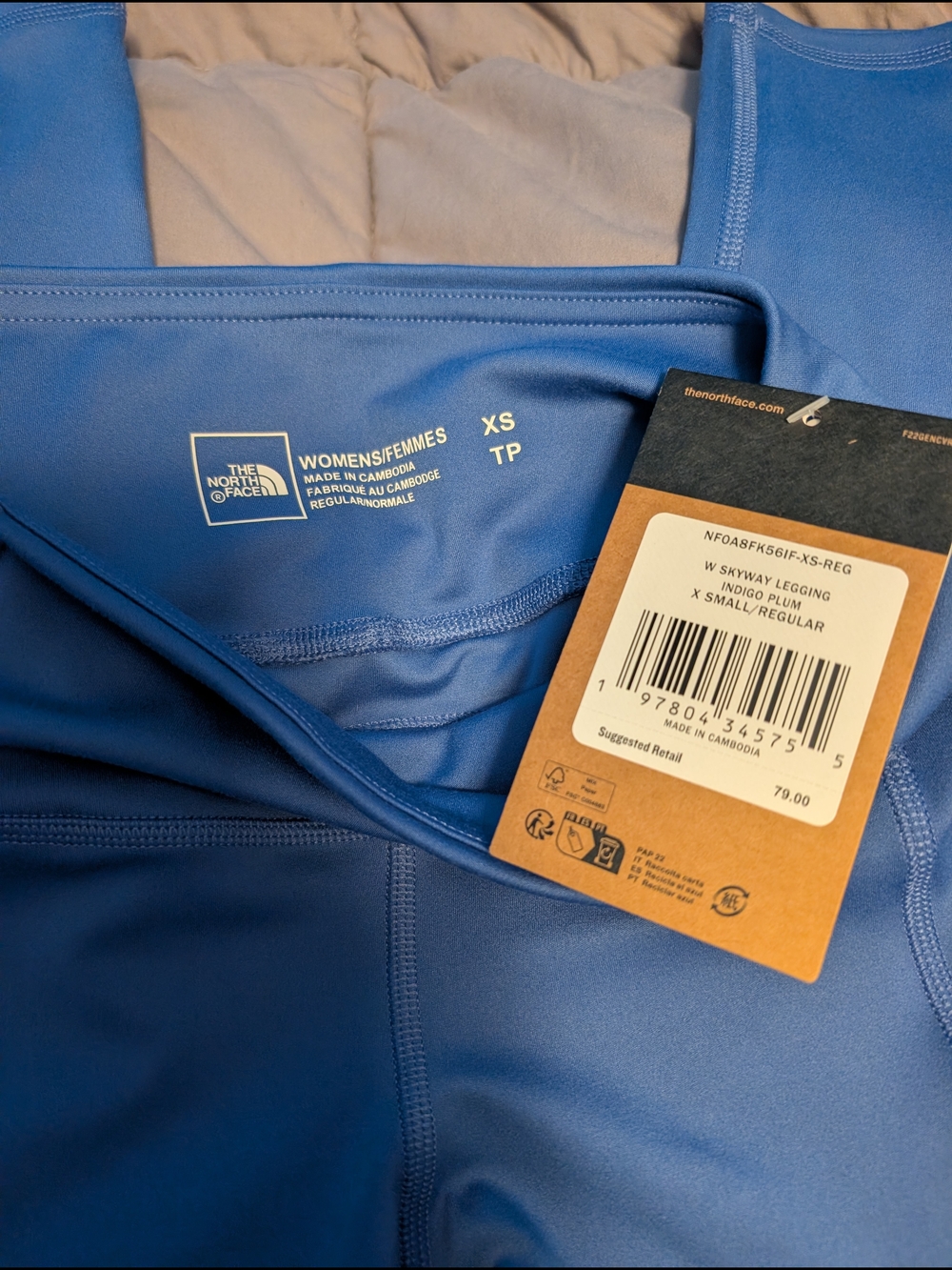 The North Face Women's Blue Performance Leggings